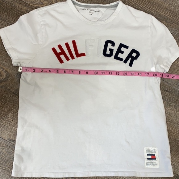 Tommy Hilfiger Tufted Logo Appliqué T-Shirt S - Picture 8 of 12